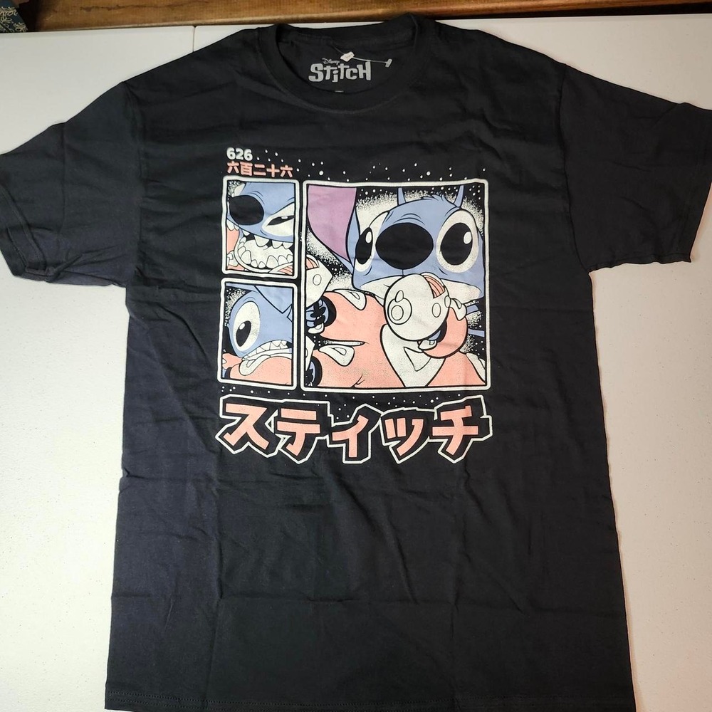 NWOT Disney Stitch black cotton t-shirt